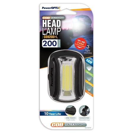 Poweroptix Head Lamp COB LED - Black 032-92550